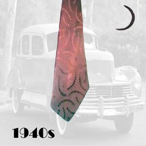 1940s Wide Necktie Fagman Cordovan Burgundy Tie